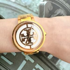 Tory Burch TBW4028 Reva Rose Gold-Tone Stainless Steel Ladies Watch